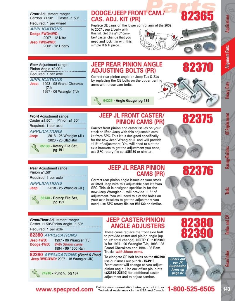 Specialty Products Company Automotive Alignment Catalog Weekly Ad January 1 - December 31, 2026