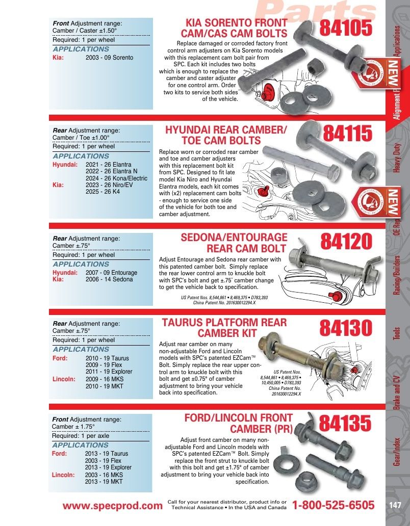 Specialty Products Company Automotive Alignment Catalog Weekly Ad January 1 - December 31, 2026