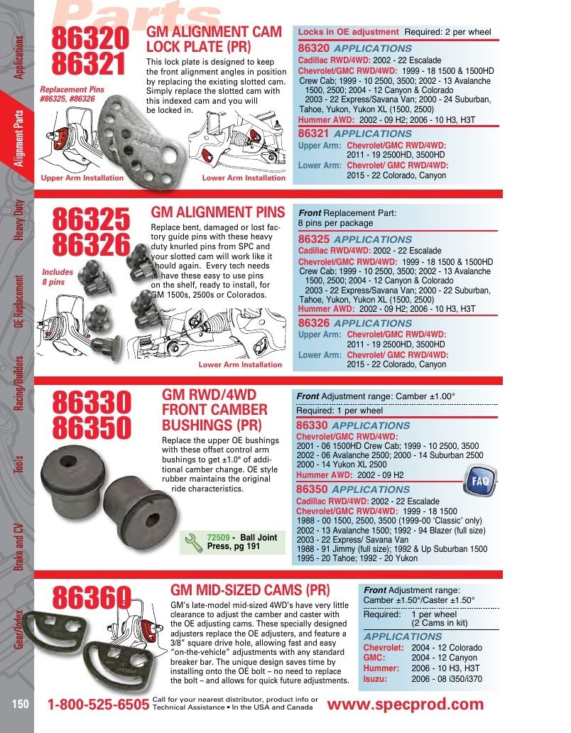 Specialty Products Company Automotive Alignment Catalog Weekly Ad January 1 - December 31, 2026