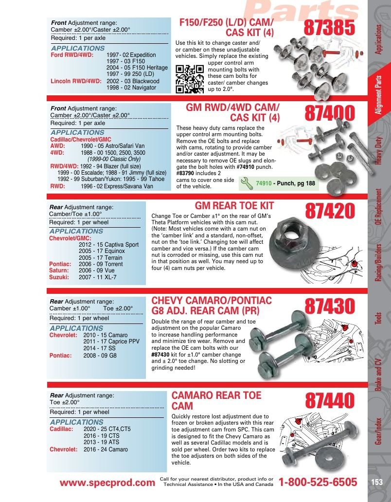 Specialty Products Company Automotive Alignment Catalog Weekly Ad January 1 - December 31, 2026