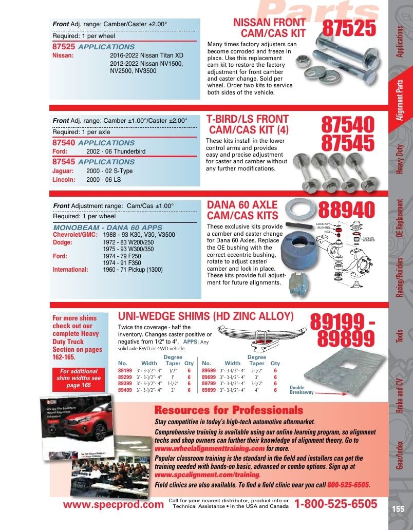 Specialty Products Company Automotive Alignment Catalog Weekly Ad January 1 - December 31, 2026