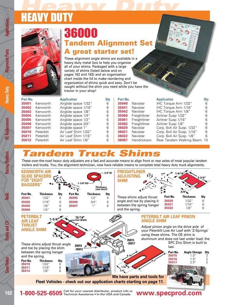 Specialty Products Company Automotive Alignment Catalog Weekly Ad January 1 - December 31, 2026