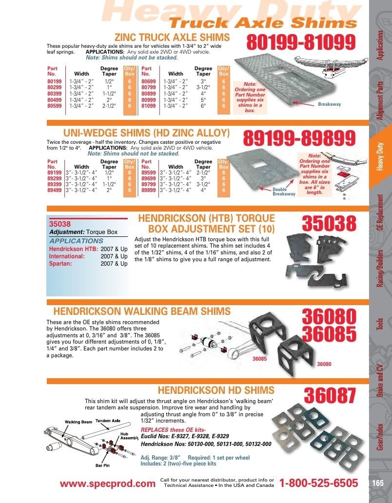 Specialty Products Company Automotive Alignment Catalog Weekly Ad January 1 - December 31, 2026