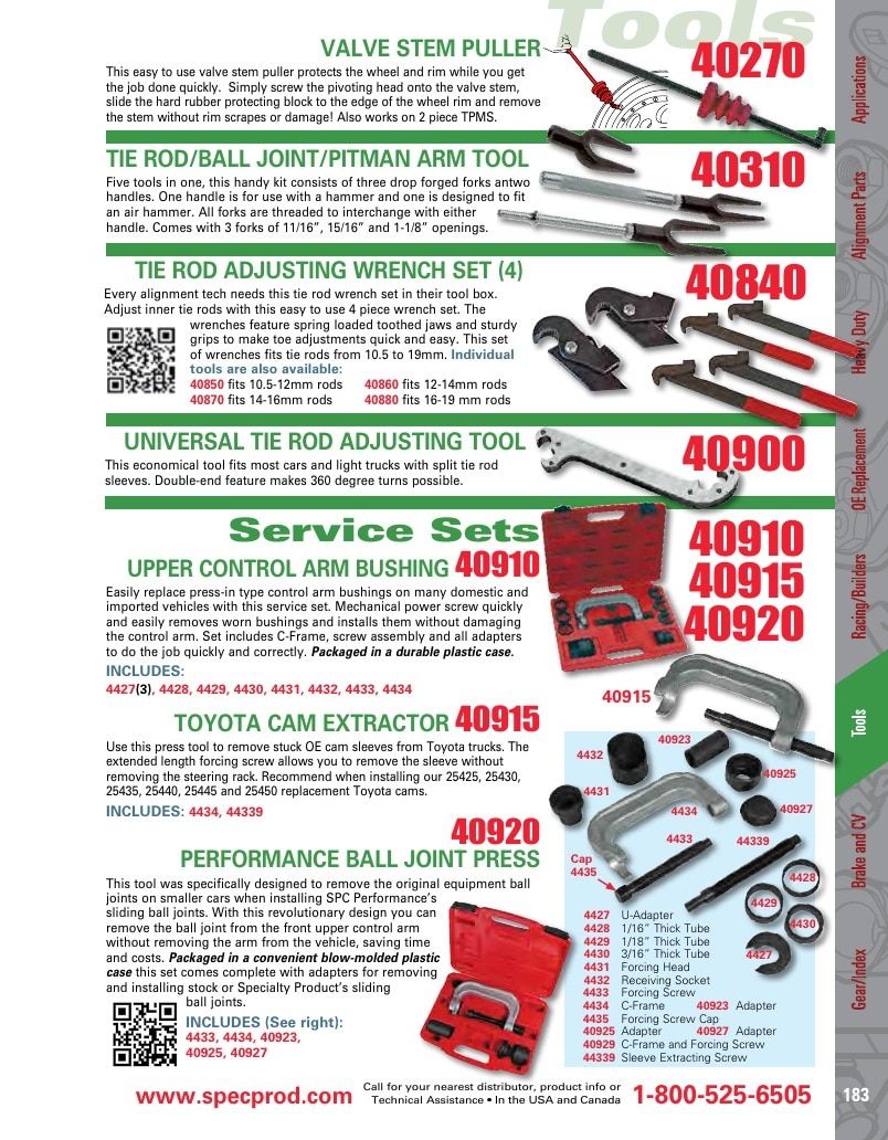 Specialty Products Company Automotive Alignment Catalog Weekly Ad January 1 - December 31, 2026