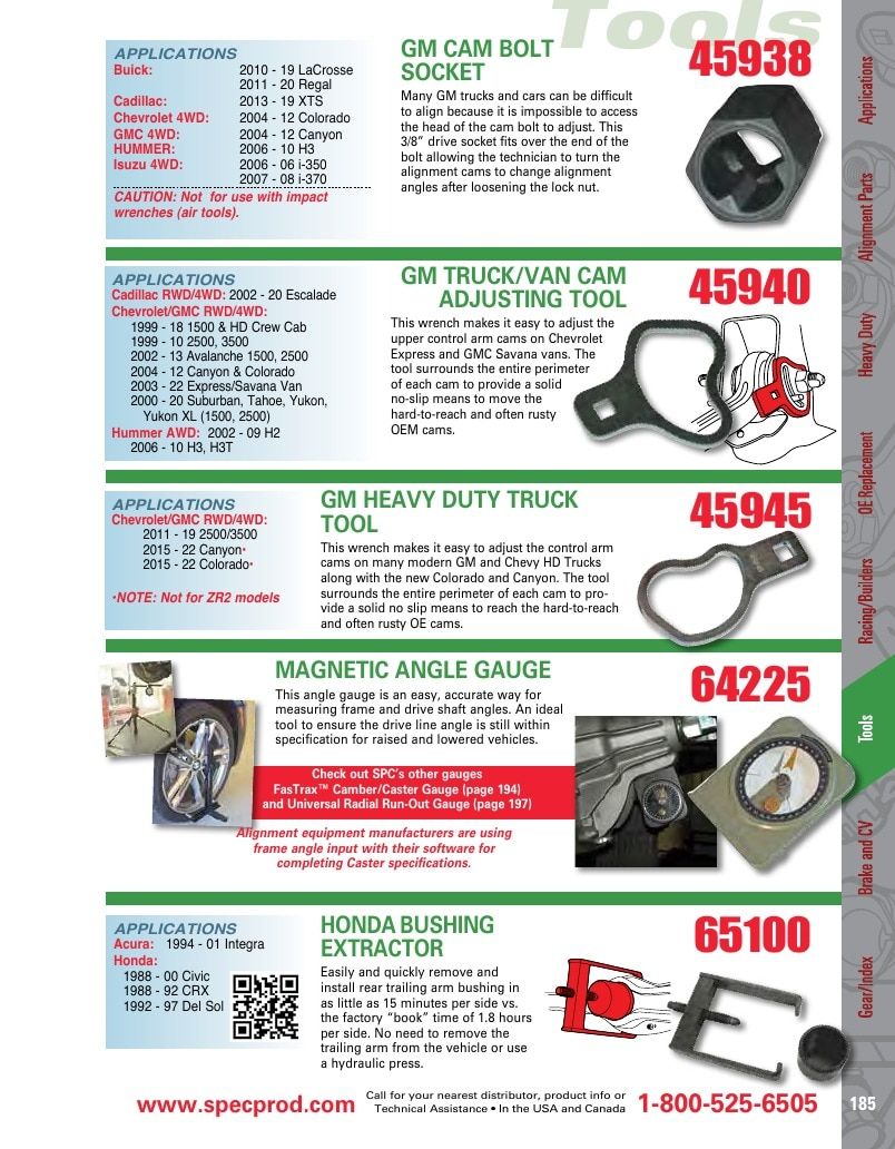 Specialty Products Company Automotive Alignment Catalog Weekly Ad January 1 - December 31, 2026