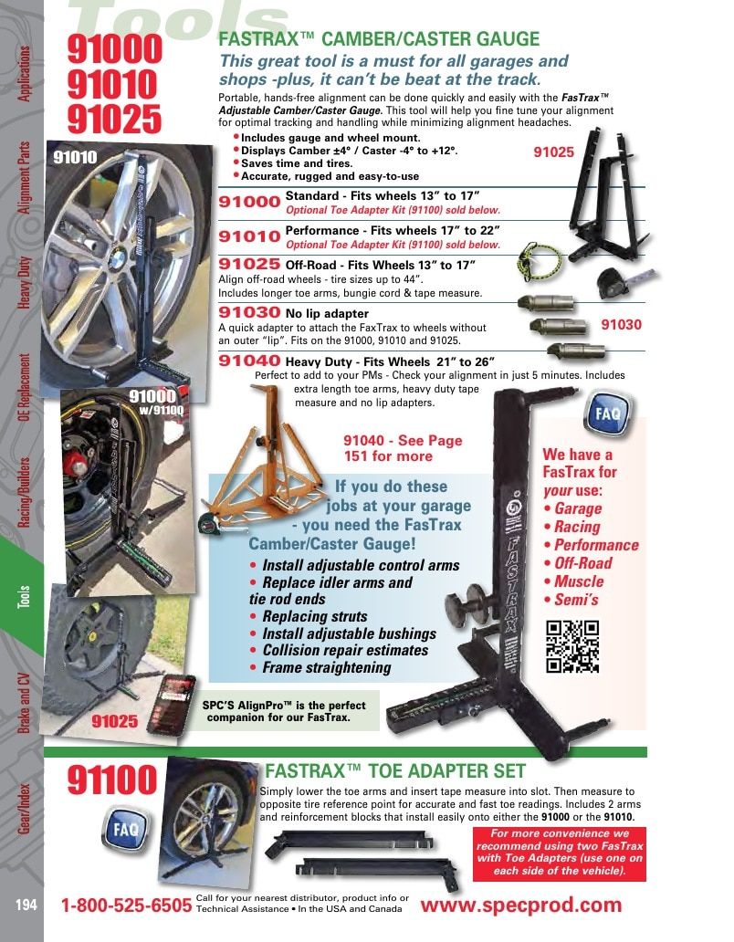 Specialty Products Company Automotive Alignment Catalog Weekly Ad January 1 - December 31, 2026