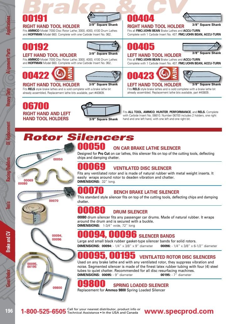 Specialty Products Company Automotive Alignment Catalog Weekly Ad January 1 - December 31, 2026
