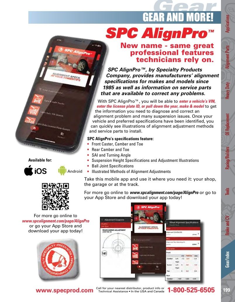 Specialty Products Company Automotive Alignment Catalog Weekly Ad January 1 - December 31, 2026