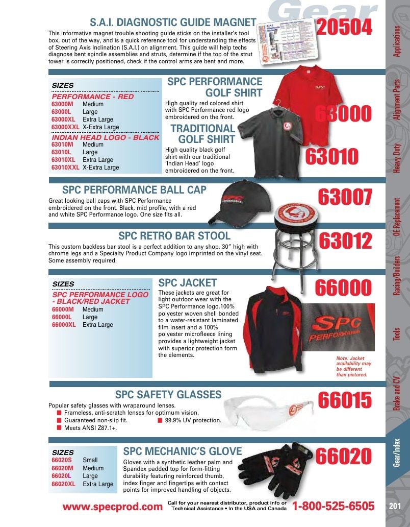 Specialty Products Company Automotive Alignment Catalog Weekly Ad January 1 - December 31, 2026
