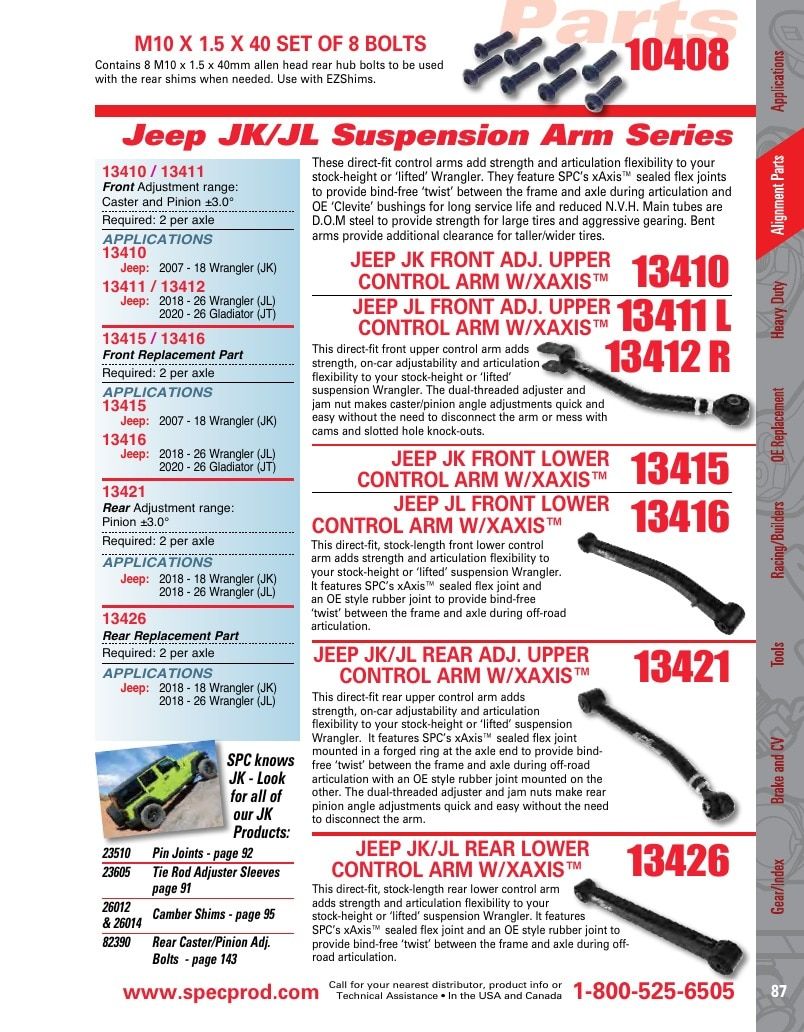 Specialty Products Company Automotive Alignment Catalog Weekly Ad January 1 - December 31, 2026