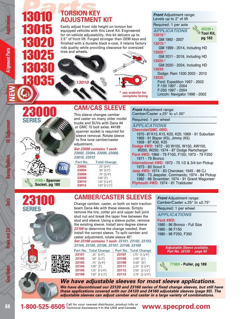 Specialty Products Company Automotive Alignment Catalog Weekly Ad January 1 - December 31, 2026