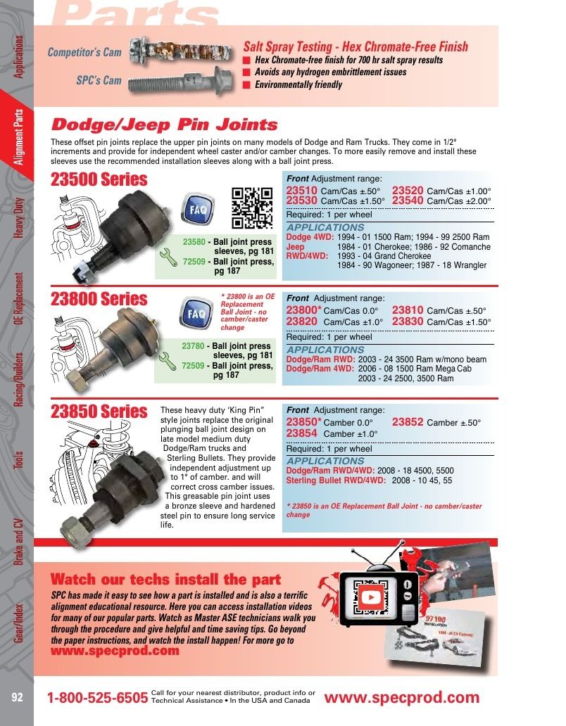 Specialty Products Company Automotive Alignment Catalog Weekly Ad January 1 - December 31, 2026
