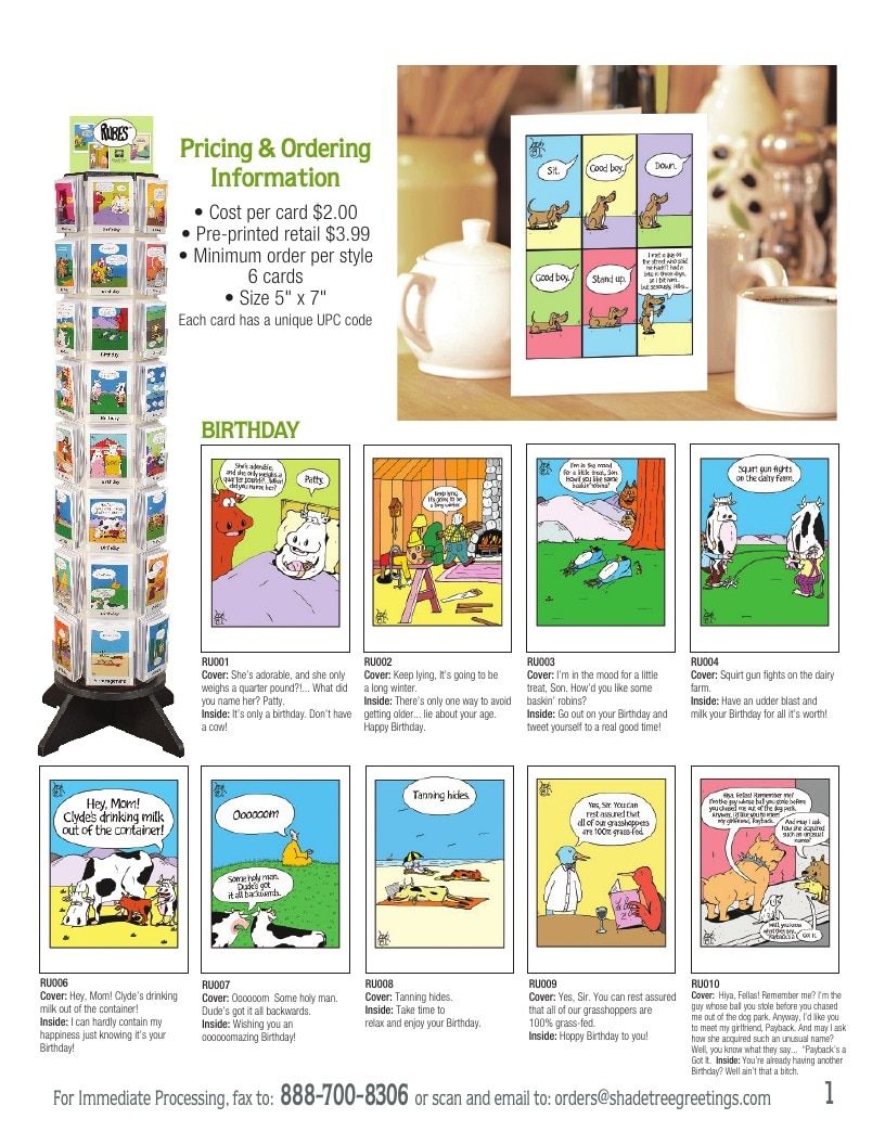 Rubes Greeting Cards Catalog Weekly Ad January 1 - December 31, 2026