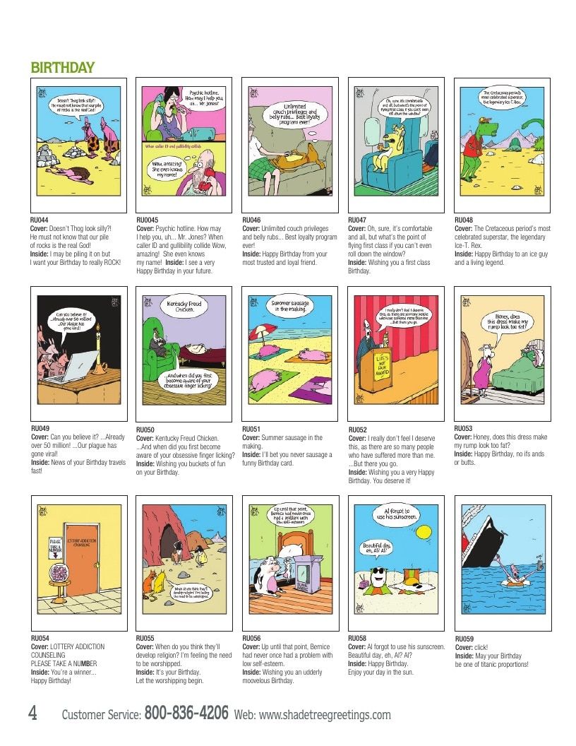 Rubes Greeting Cards Catalog Weekly Ad January 1 - December 31, 2026