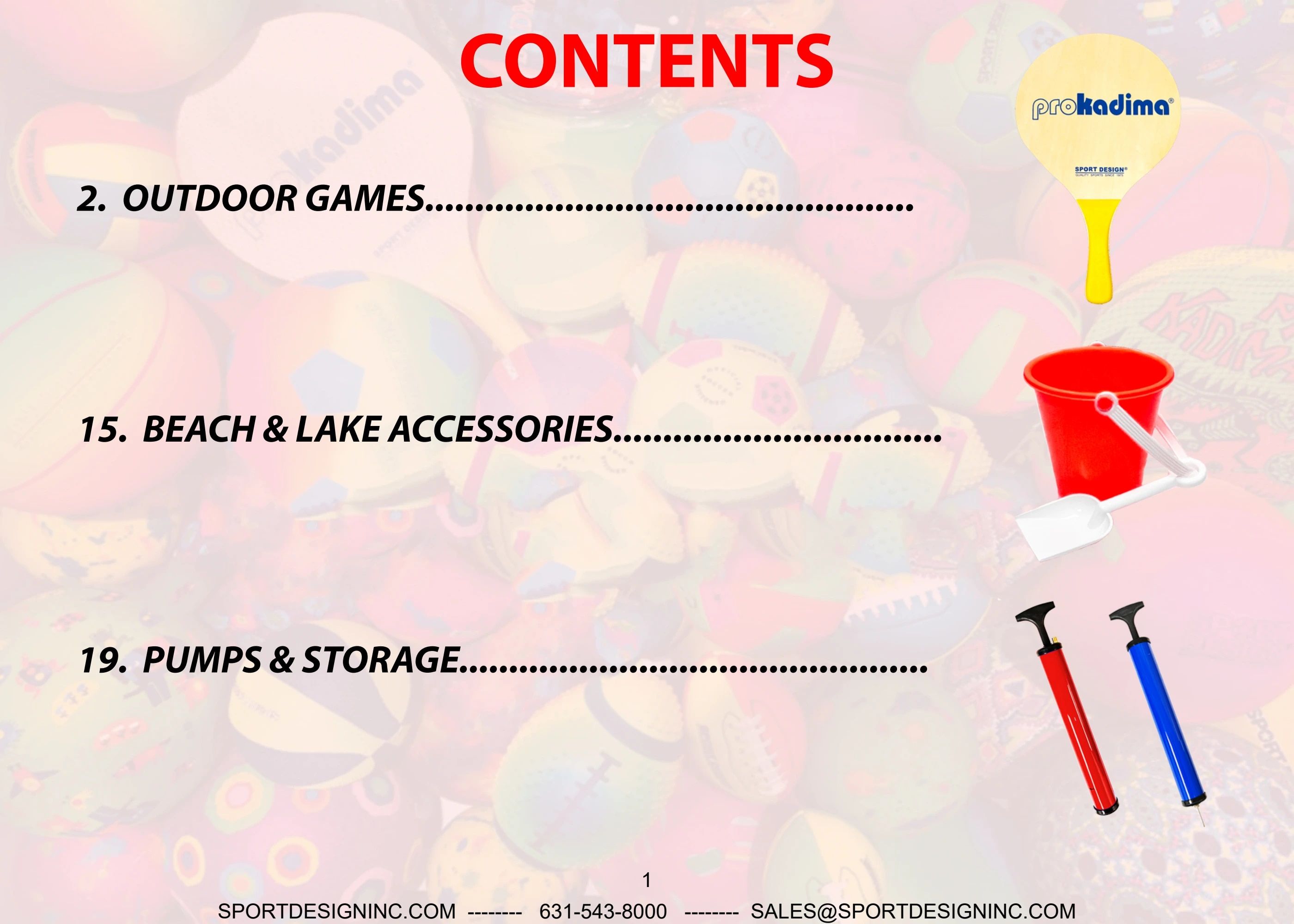 Sport Design Outdoor Games and Accessories Catalog Weekly Ad January 1 - December 31, 2026