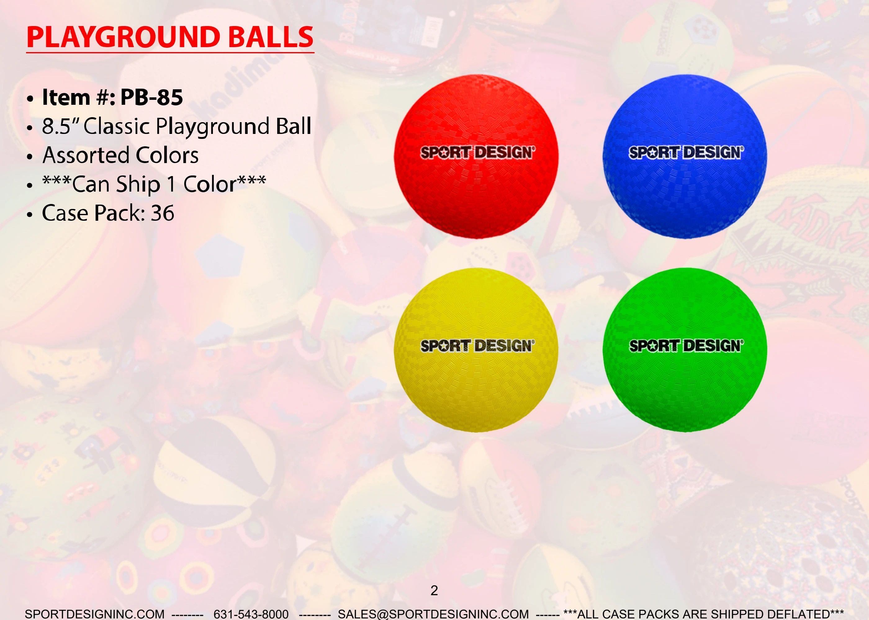 Sport Design Playground and Playball Catalog Weekly Ad January 1 - December 31, 2026