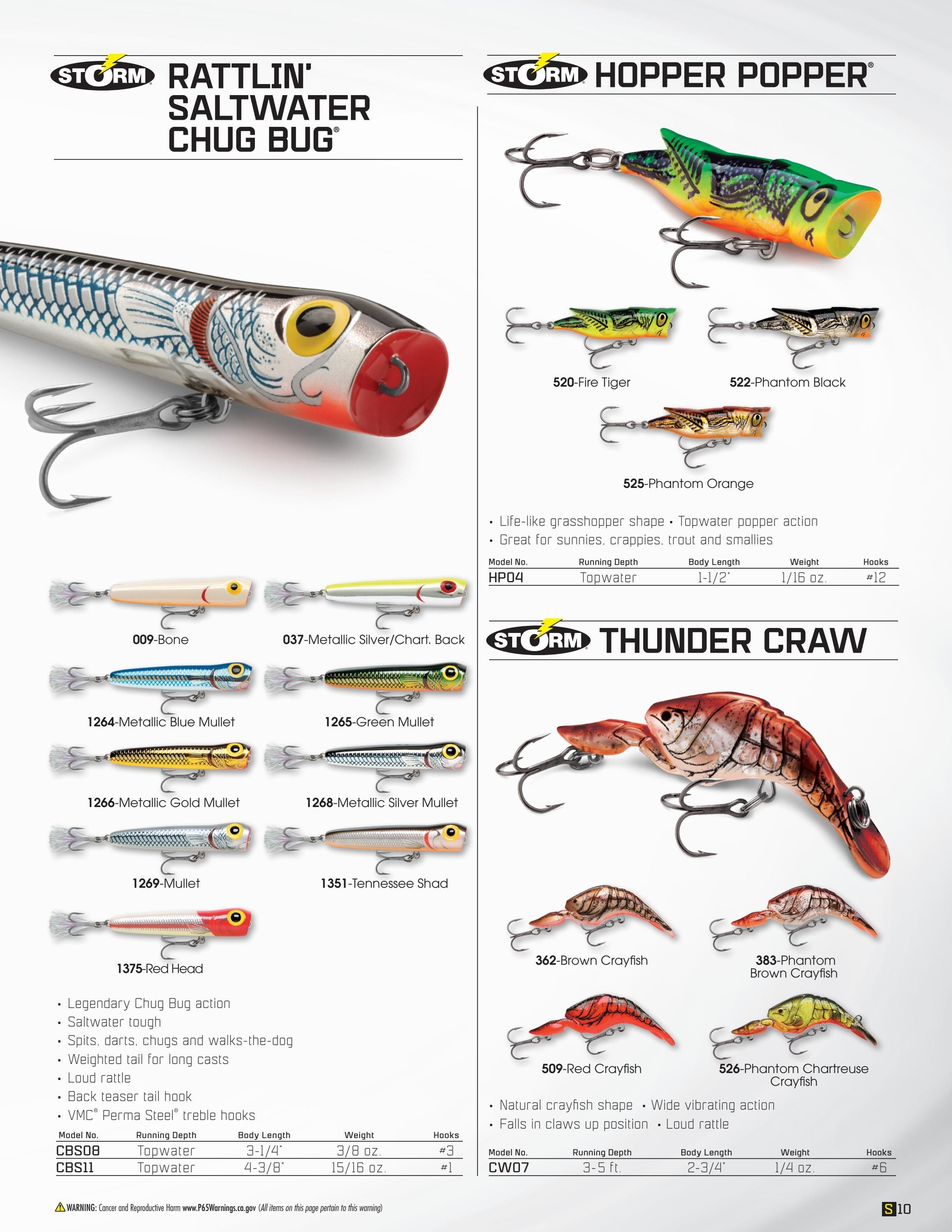 Storm Fishing Fishing Lures Catalog Weekly Ad January 1 - December 31, 2026
