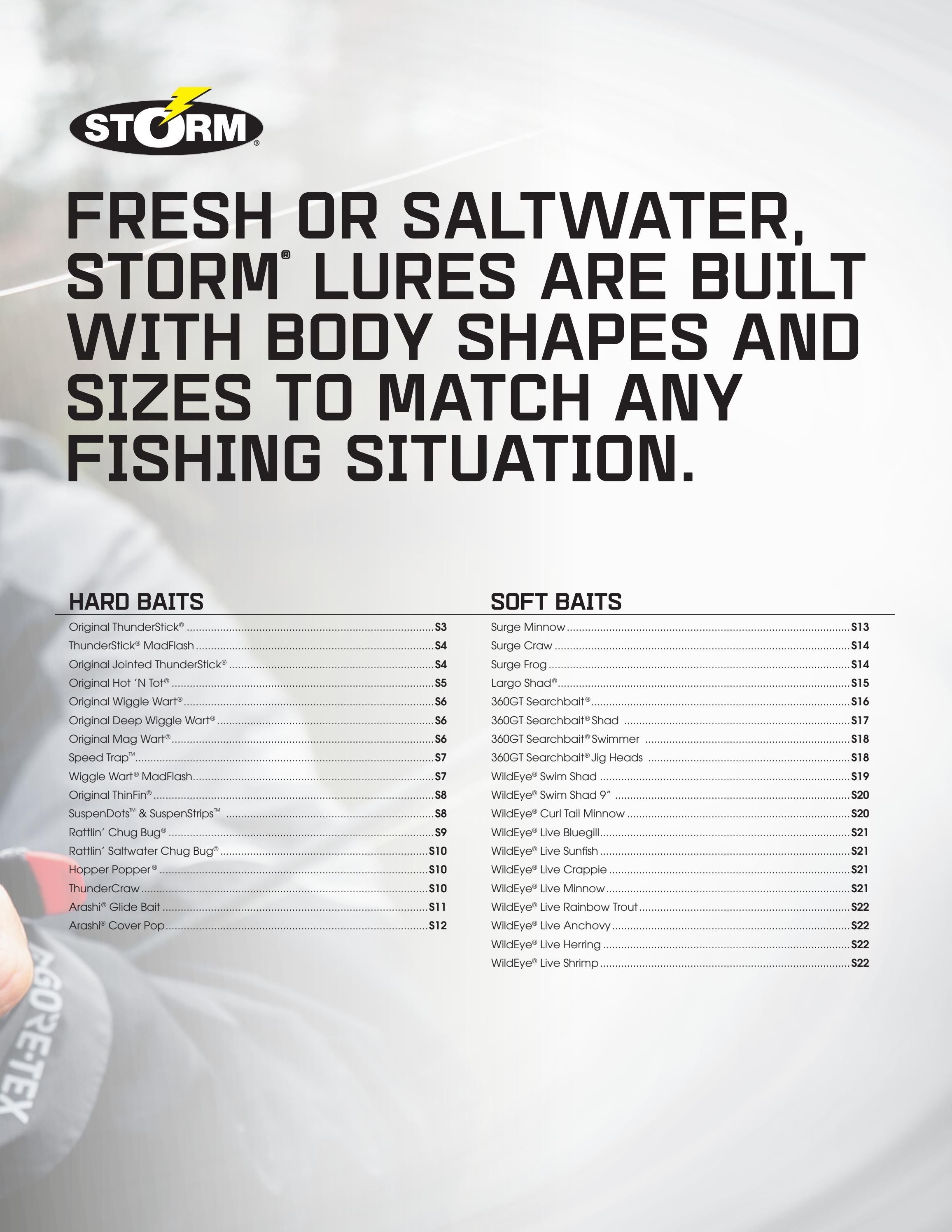 Storm Fishing Fishing Lures Catalog Weekly Ad January 1 - December 31, 2026