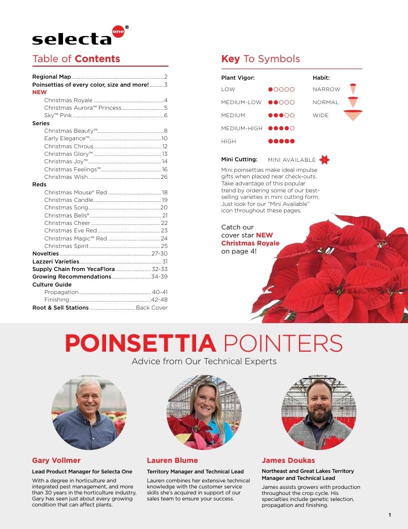 Selecta One North America Poinsettias Catalog Weekly Ad January 1 - December 31, 2026