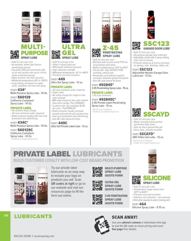Service Spring Garage Door Products Catalog Weekly Ad January 1 - December 31, 2026
