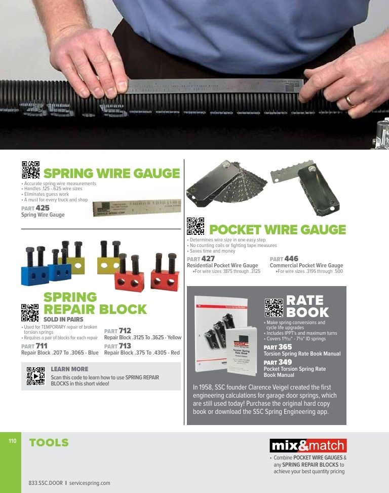 Service Spring Garage Door Products Catalog Weekly Ad January 1 - December 31, 2026