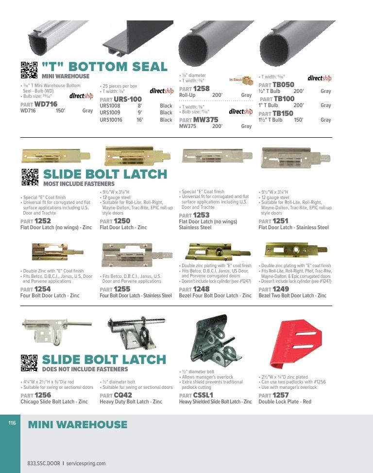 Service Spring Garage Door Products Catalog Weekly Ad January 1 - December 31, 2026