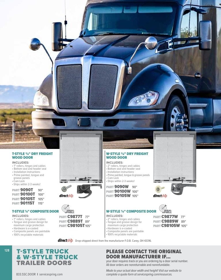 Service Spring Garage Door Products Catalog Weekly Ad January 1 - December 31, 2026