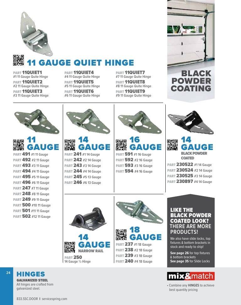 Service Spring Garage Door Products Catalog Weekly Ad January 1 - December 31, 2026