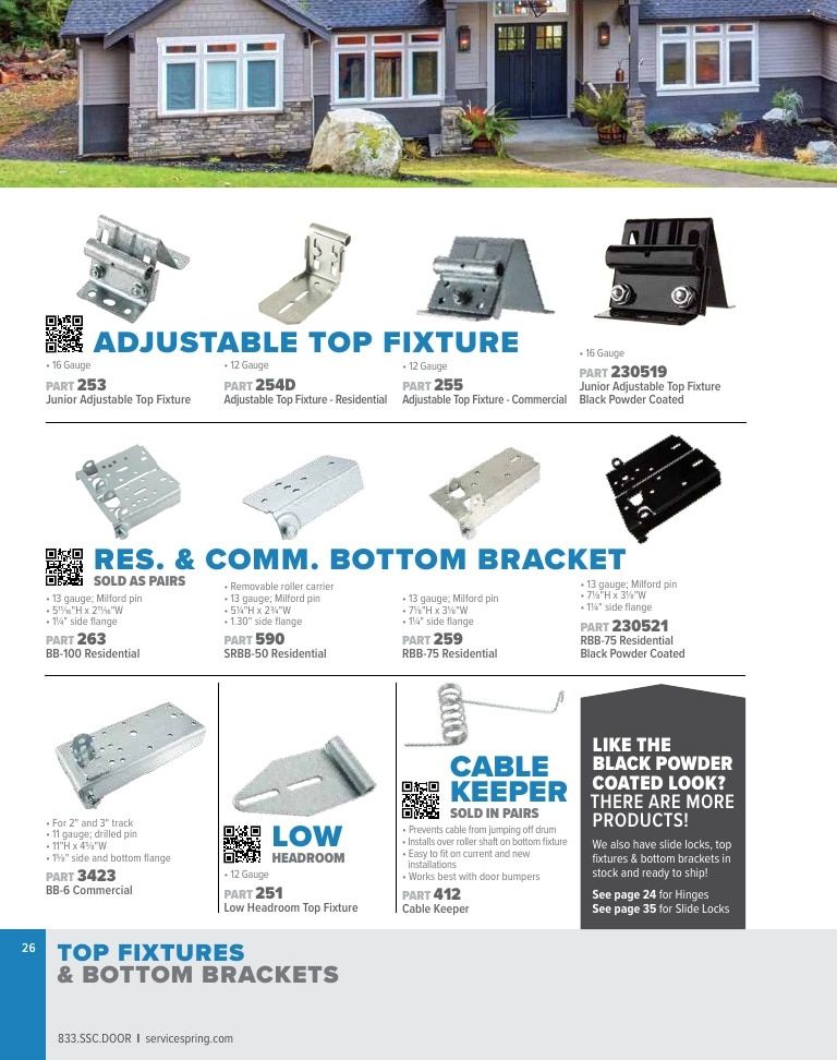 Service Spring Garage Door Products Catalog Weekly Ad January 1 - December 31, 2026