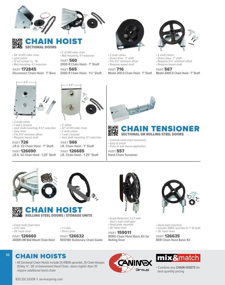 Service Spring Garage Door Products Catalog Weekly Ad January 1 - December 31, 2026