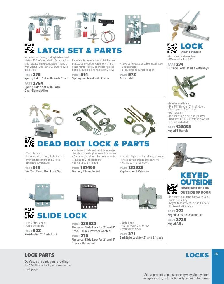 Service Spring Garage Door Products Catalog Weekly Ad January 1 - December 31, 2026