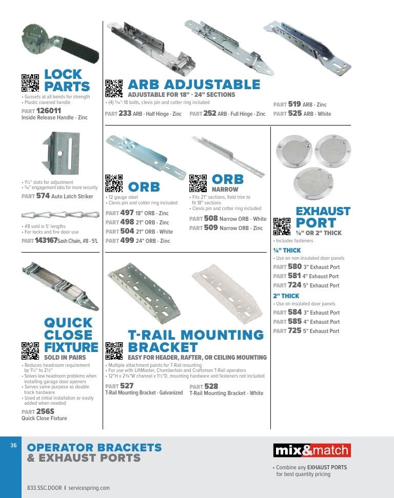 Service Spring Garage Door Products Catalog Weekly Ad January 1 - December 31, 2026