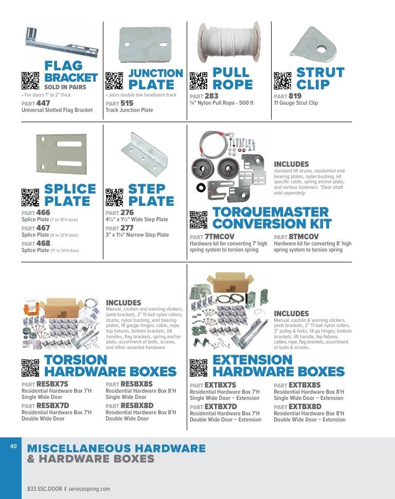 Service Spring Garage Door Products Catalog Weekly Ad January 1 - December 31, 2026