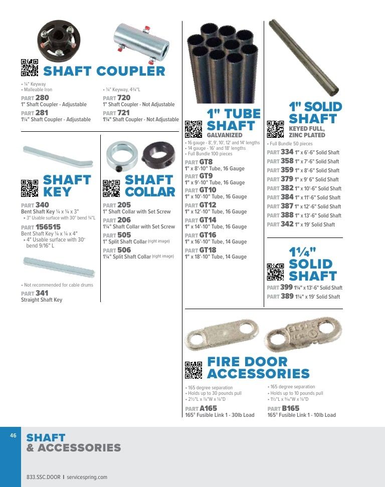 Service Spring Garage Door Products Catalog Weekly Ad January 1 - December 31, 2026