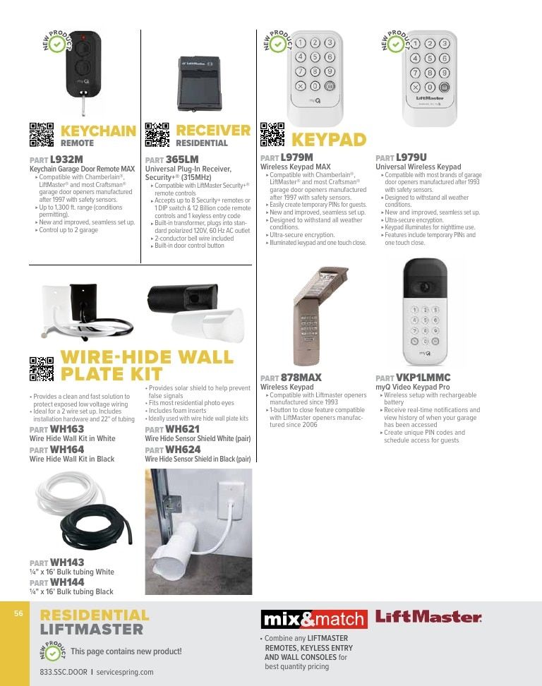 Service Spring Garage Door Products Catalog Weekly Ad January 1 - December 31, 2026