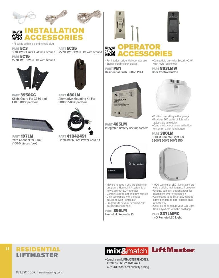 Service Spring Garage Door Products Catalog Weekly Ad January 1 - December 31, 2026