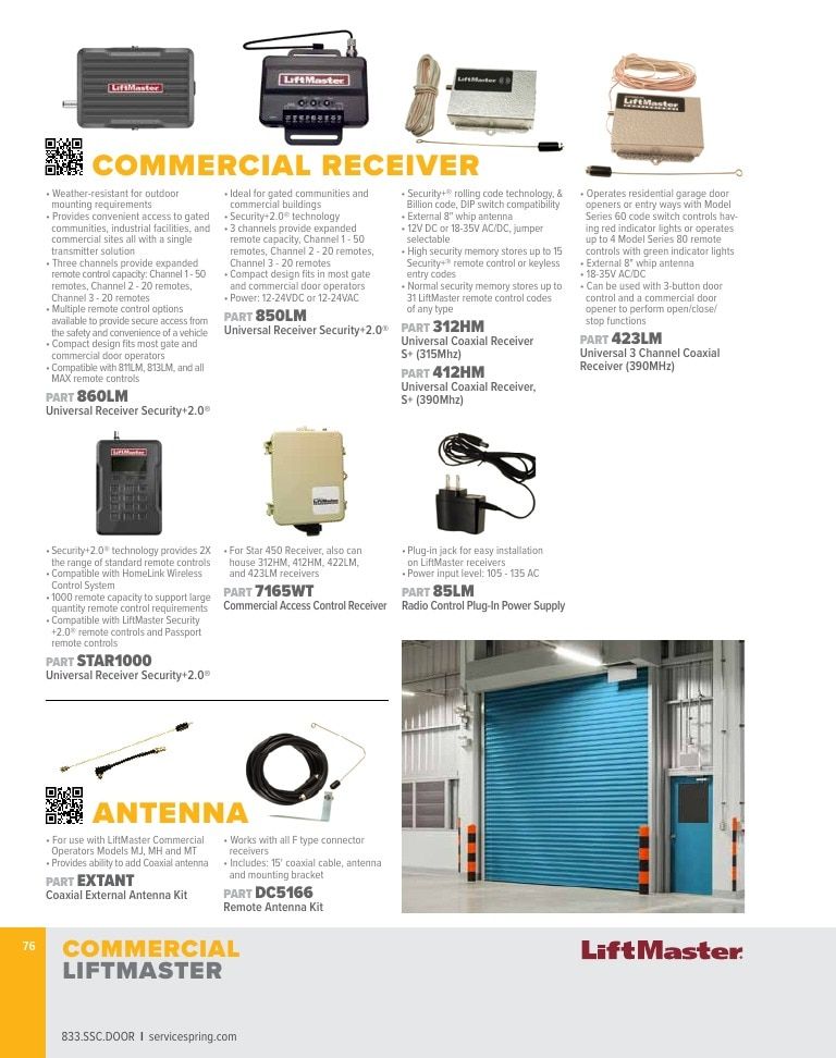 Service Spring Garage Door Products Catalog Weekly Ad January 1 - December 31, 2026