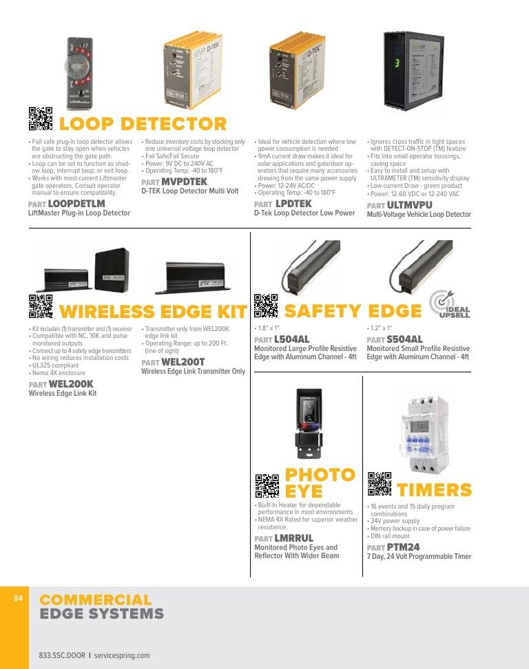 Service Spring Garage Door Products Catalog Weekly Ad January 1 - December 31, 2026