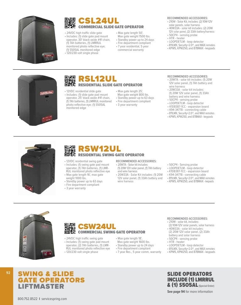 Service Spring Garage Door Products Catalog Weekly Ad January 1 - December 31, 2026