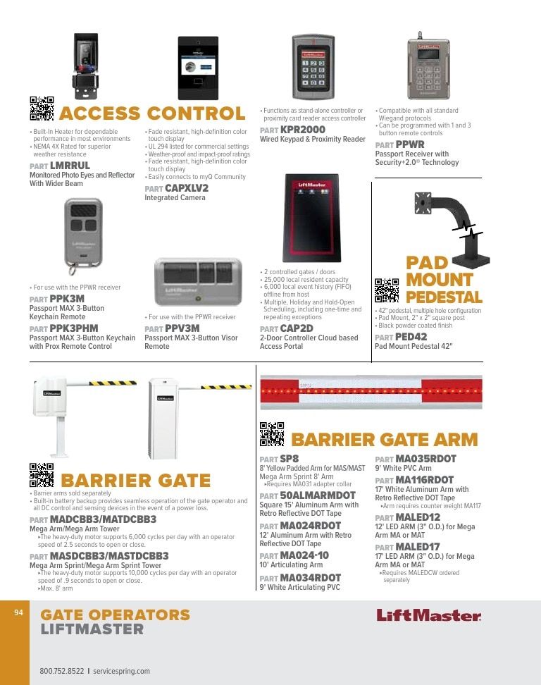 Service Spring Garage Door Products Catalog Weekly Ad January 1 - December 31, 2026