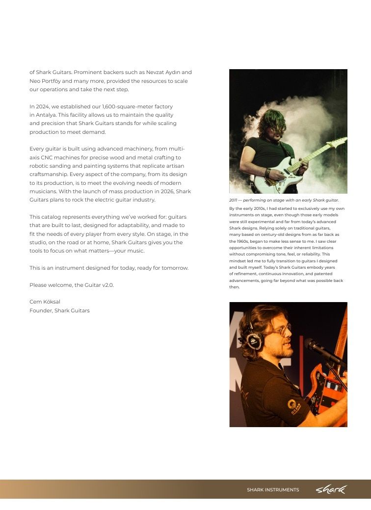 Shark Guitars Guitar Catalog Weekly Ad January 1 - December 31, 2026