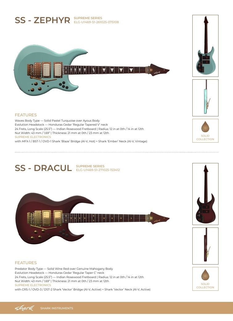 Shark Guitars Guitar Catalog Weekly Ad January 1 - December 31, 2026