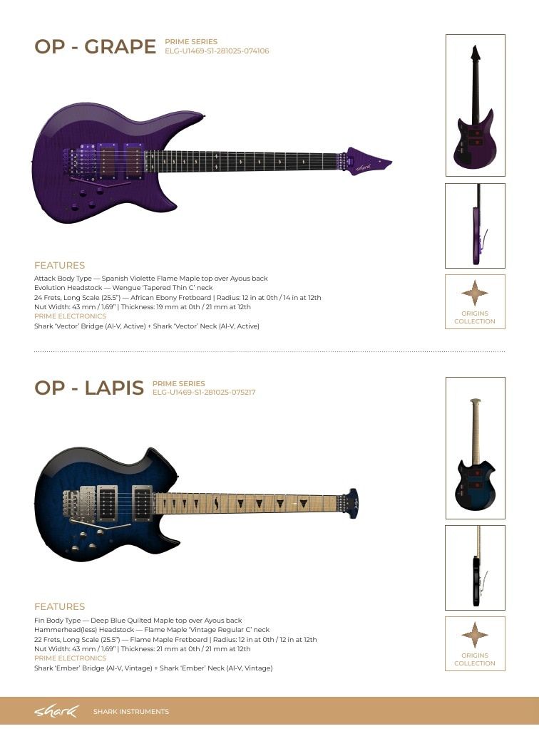 Shark Guitars Guitar Catalog Weekly Ad January 1 - December 31, 2026