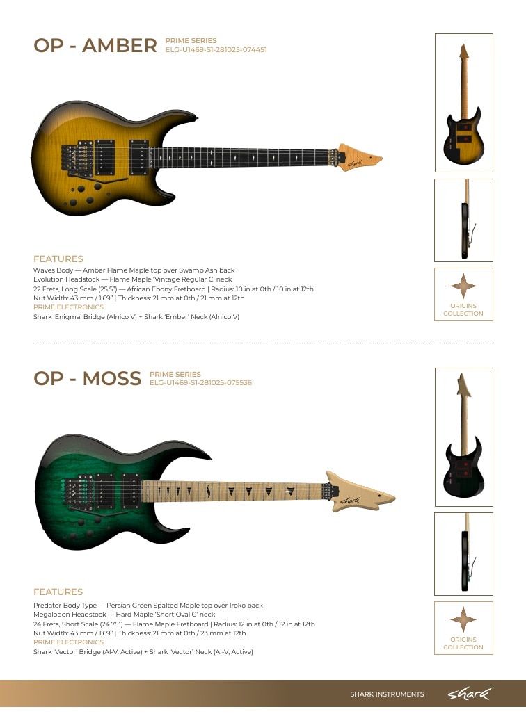 Shark Guitars Guitar Catalog Weekly Ad January 1 - December 31, 2026