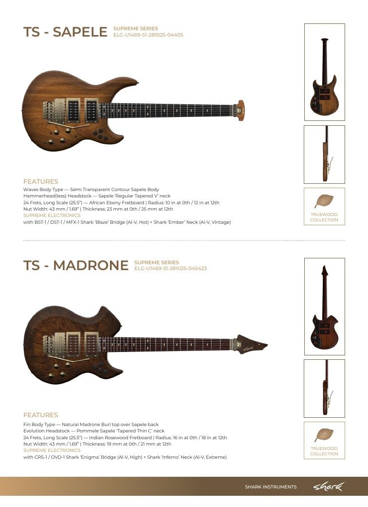 Shark Guitars Guitar Catalog Weekly Ad January 1 - December 31, 2026
