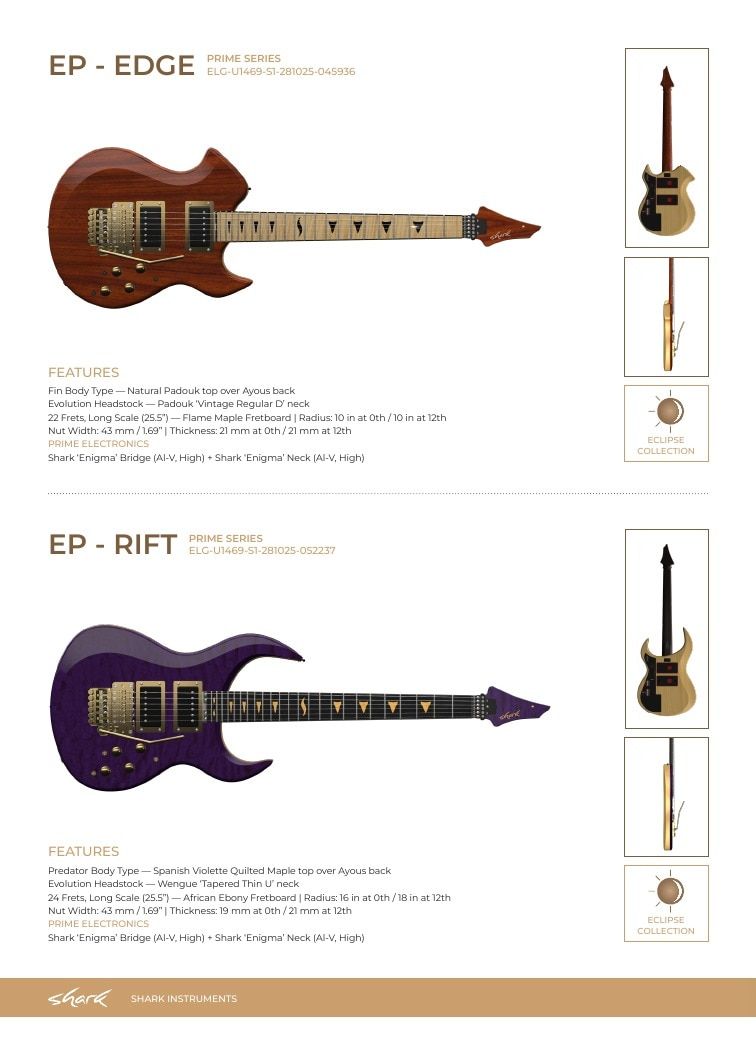 Shark Guitars Guitar Catalog Weekly Ad January 1 - December 31, 2026