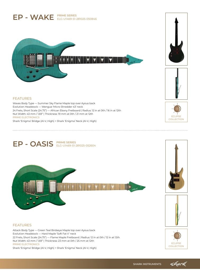 Shark Guitars Guitar Catalog Weekly Ad January 1 - December 31, 2026