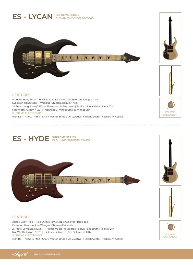 Shark Guitars Guitar Catalog Weekly Ad January 1 - December 31, 2026