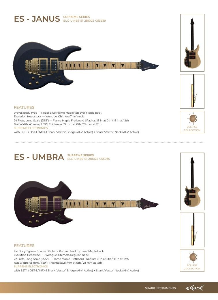 Shark Guitars Guitar Catalog Weekly Ad January 1 - December 31, 2026