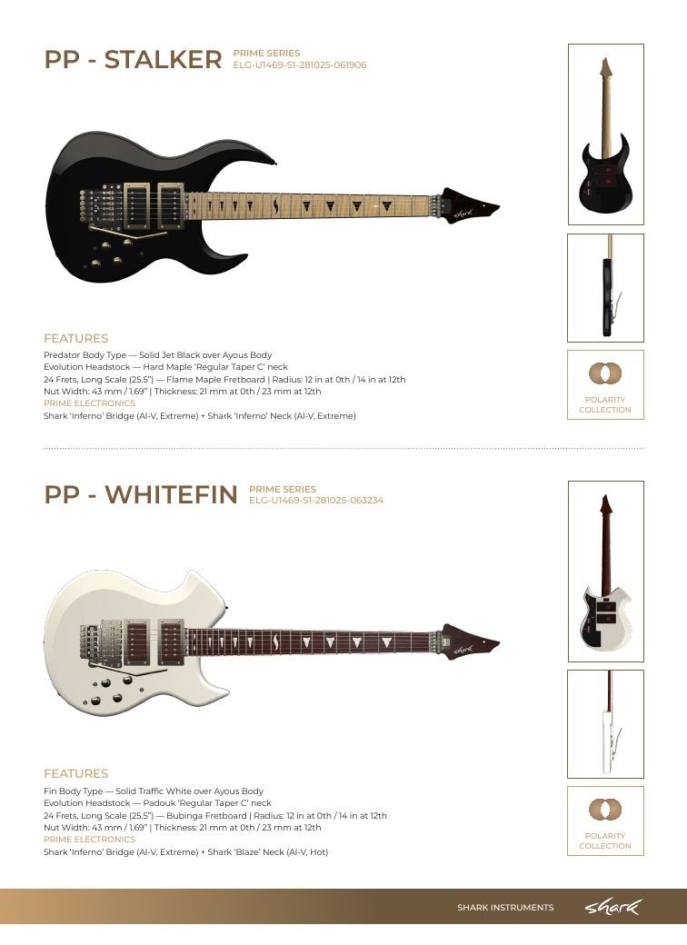Shark Guitars Guitar Catalog Weekly Ad January 1 - December 31, 2026